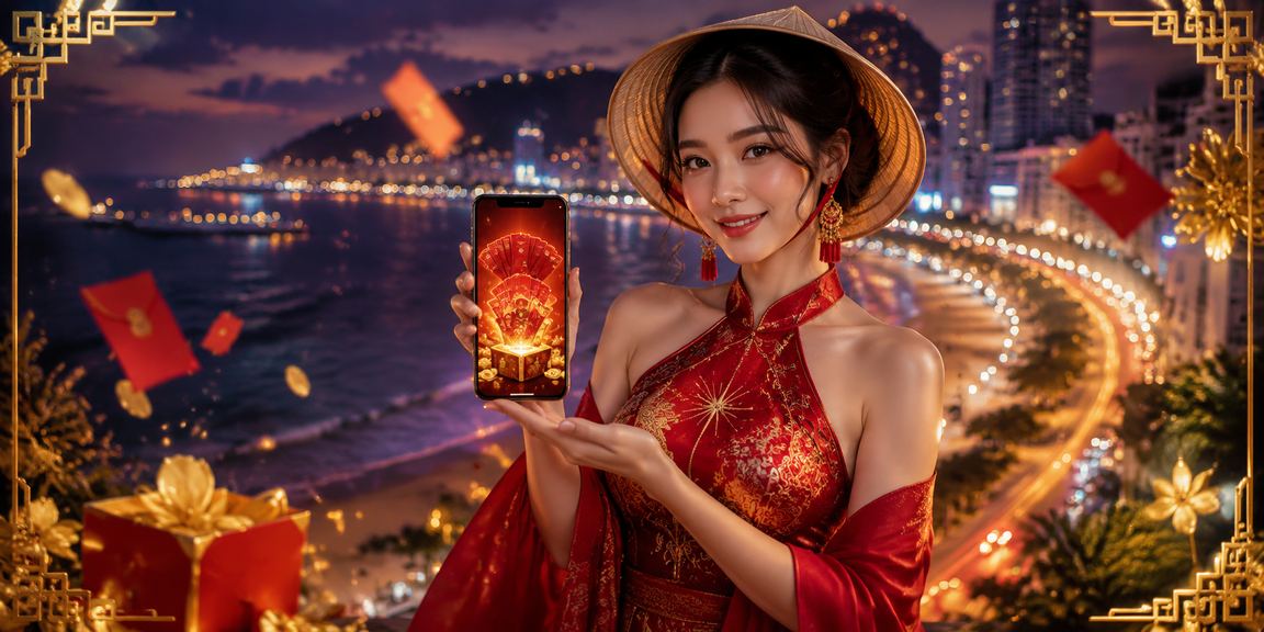 Phong bì đỏ tiền thưởng tại bãi biển Vũng Tàu – ưu đãi dịp Tết